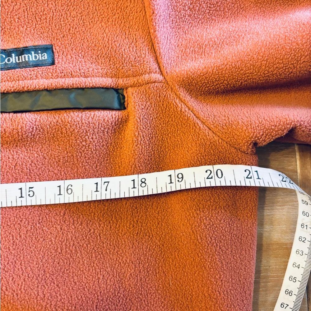 Columbia Women’s Reversible Nylon Fleece Lined Zip-Up Jacket Olive Coral, Sz L - Picture 15 of 16